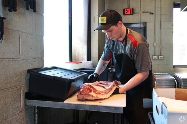 Noble Smoke, a top Charlotte barbecue spot, sits just beyond Enderly Park’s border.