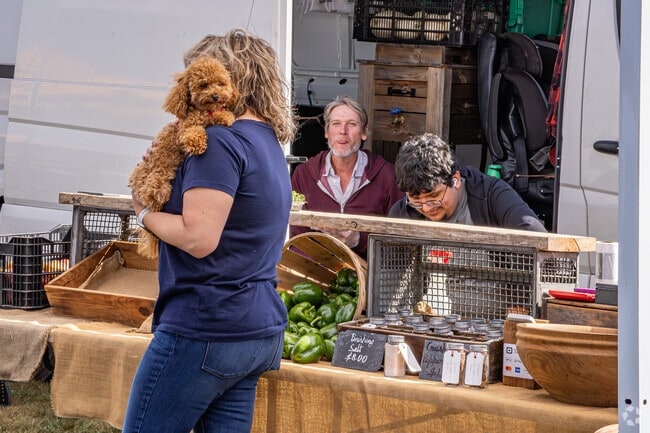 Shop fresh and local at the Bedminster Farmers Market where pets are always welcome.