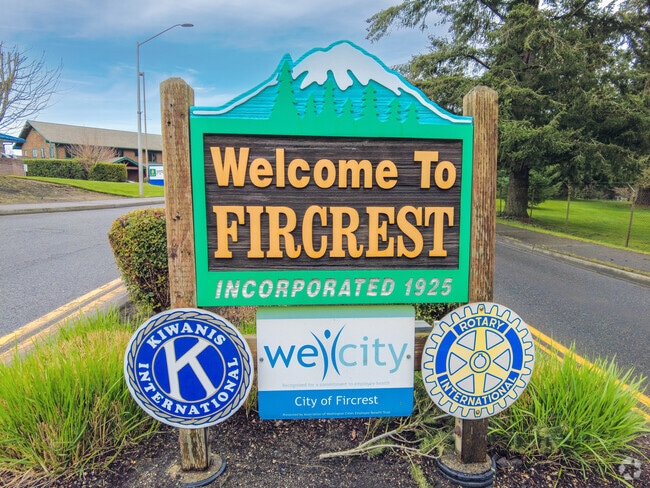 Welcome to the neighborhood of Fircrest.