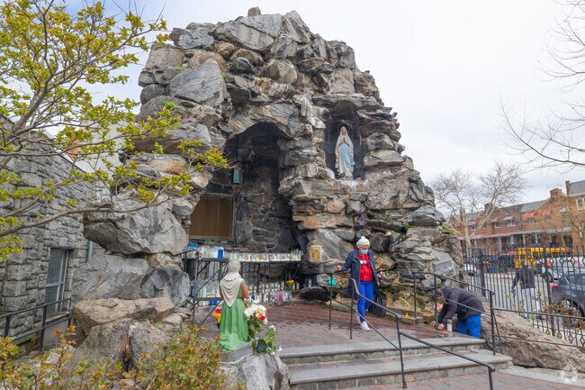 Allerton residents can pays homage to Our Lady of Lourdes at St. Lucy's Rectory.