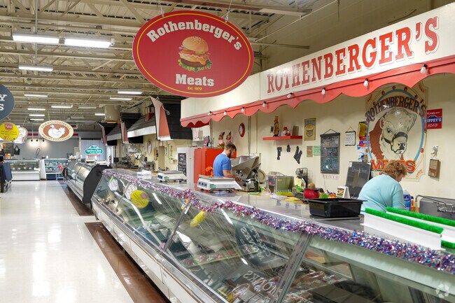 Fresh local meat in Outer Muhlenburg Township is found at Fairgrounds Farmers Market.