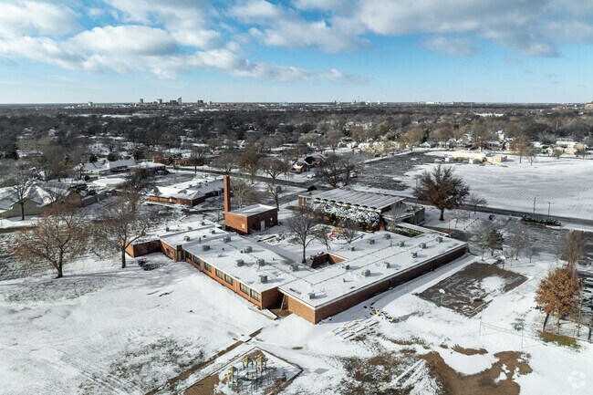 Here is an aerial view of All Saints Catholic Elementary School.