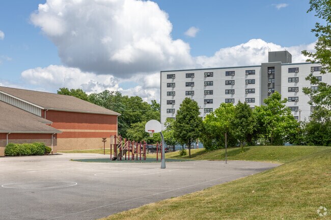 Play area at Frederick Douglass Elementary School in Cincinnati