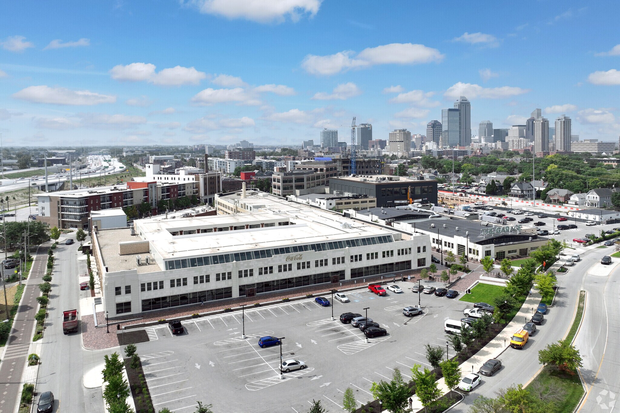 The Bottleworks District is a mixed-use development located in the Cottage Home neighorhood.