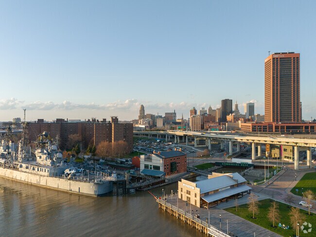 The Erie Canal historically started right here which made Buffalo grow rapidly around 1900.
