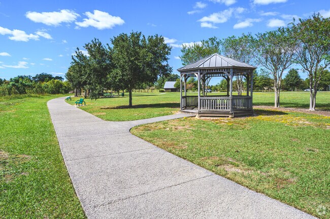 Arlington Park features paved trails and bay views.