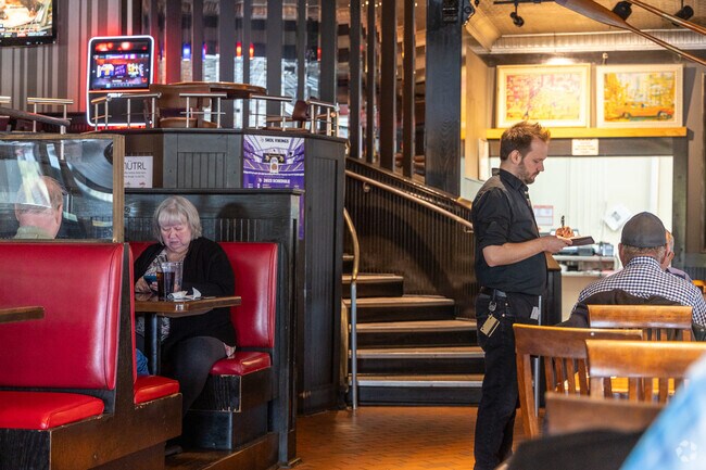 Friday's is a popular restaurant near the Dewey Hill neighborhood.