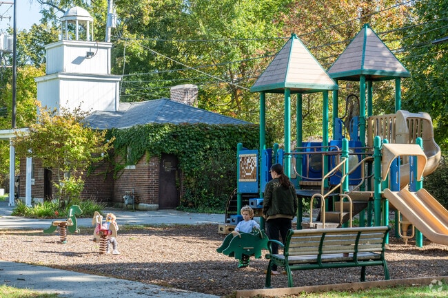 Kids love the playground at Ackerman Park.