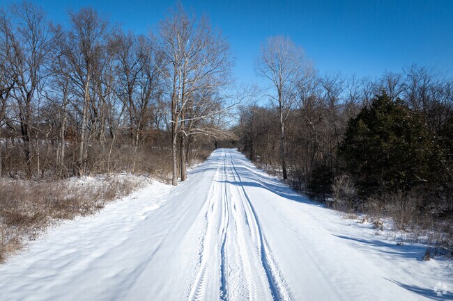 Explore paths and hike through the large woods of Busch Wildlife.