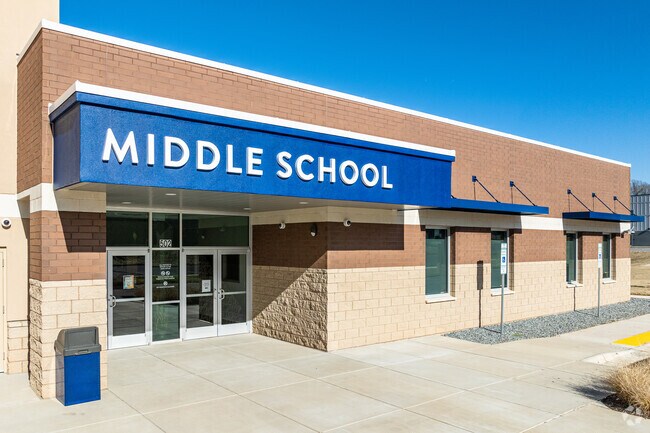 Middle school students at Davidson Charter Academy have separate buildings.