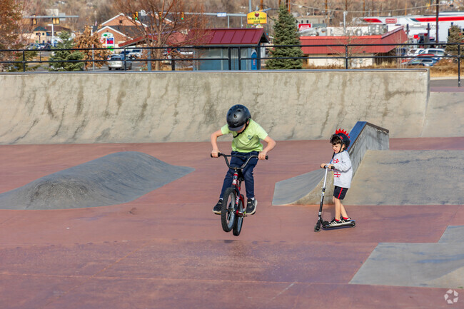 The skate park at Discovery Park if fun for people of all ages