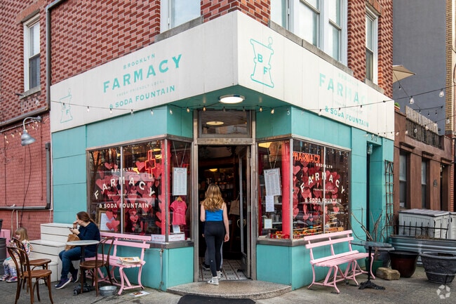 Brooklyn Farmacy & Soda Fountain is an ice cream shop in a 1920s apothecary.