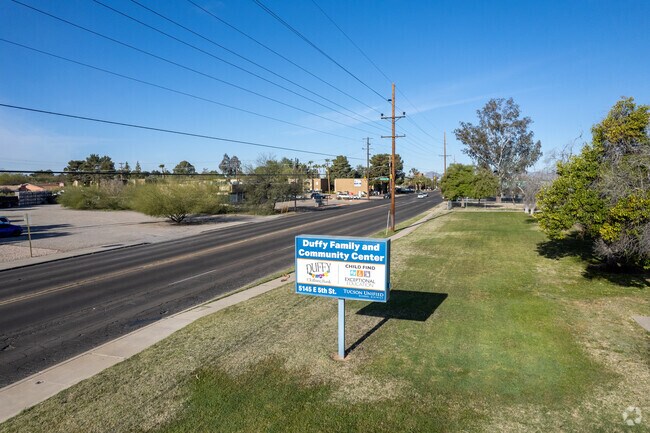 A Sign For The TUSD Duffy Clothing Bank