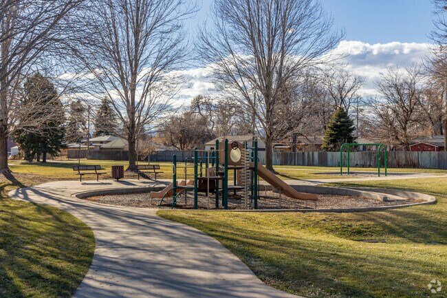 Kids love playing on the playground at Molholm Park.