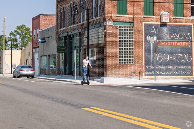 Downtown Albany is well kept with many businesses attracting locals and residents from the area.