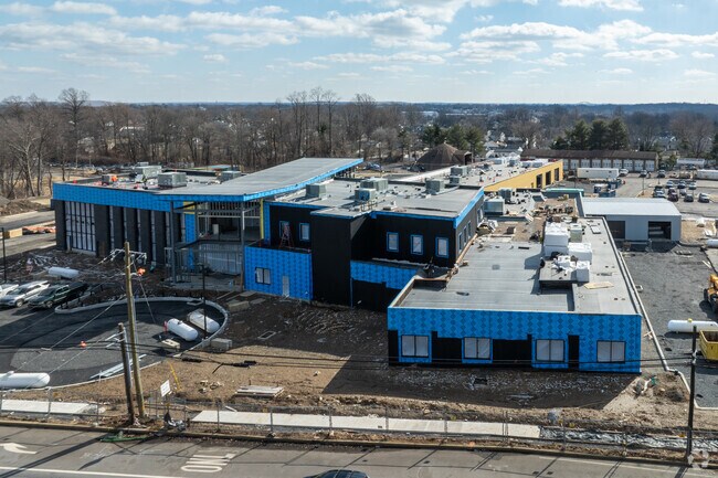 The Falls Township Municipal Building was mostly demolished to make way for the new township building in Fairless Hills.