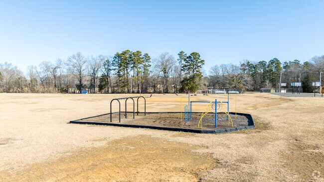 Kids at West Stanly Middle School enjoy this playground at recess.