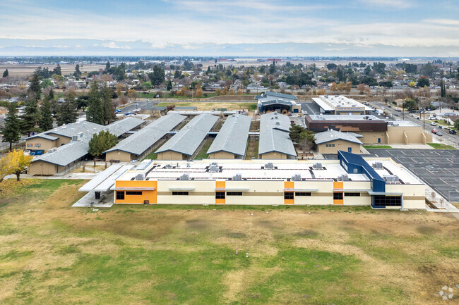 A scenic view of Duncan Polytechnical High School in Fresno.