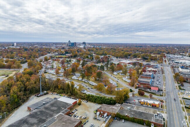 The Phillips Ave neighborhood is close to downtown Greensboro.