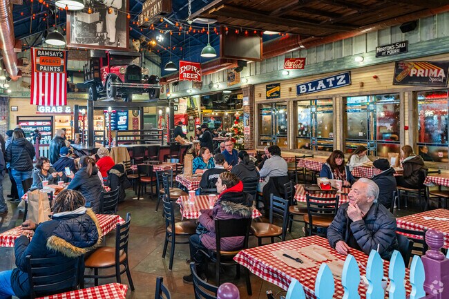 Tinley Park has a mix of chain restaurants like Portillo’s.