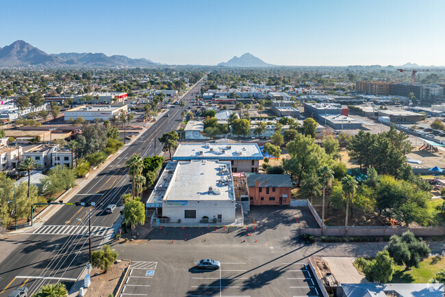 A bird's eye view of Phoenix Hebrew Academy in Phoenix.