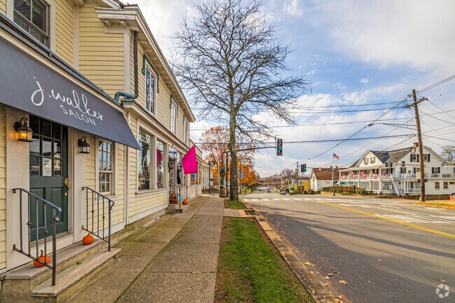 Local businesses on main streets offer various services for visitors and locals alike.