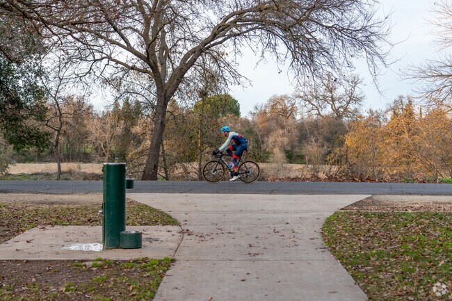 Bike through Rancho Cordova by going down the American River Bike Trail.