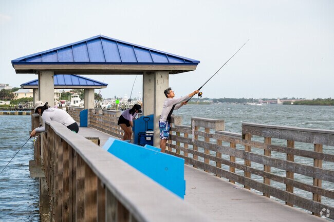 Southwest New Smyrna families head to the fishing pier at Smyrna Dunes Park to enjoy the day.