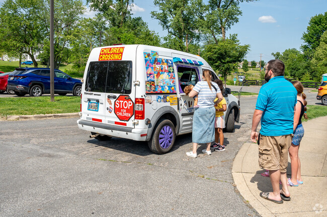 An ice cream truck runs through the Willow Creek neighborhood every summer.