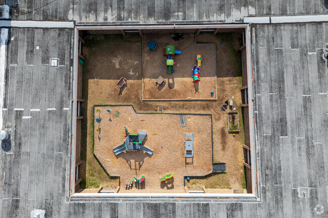 An aerial view of Jacobs Road Elementary School.