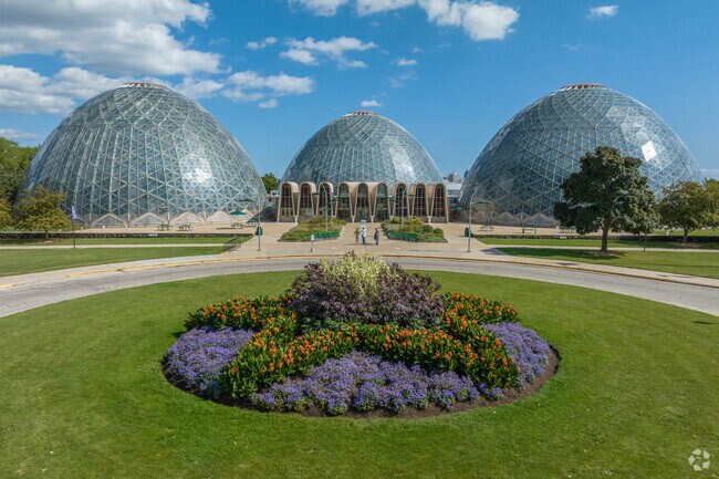 The domes at Mitchell Park.