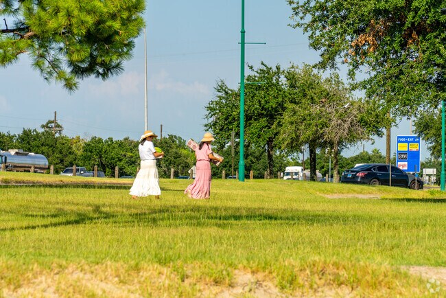 Gather friends for a beach day near Charpentier Historic District at North Beach.