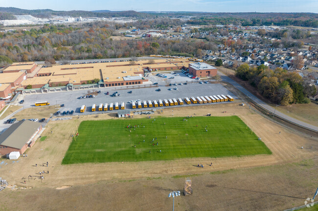 Thompson Middle School has plenty of room for its kids to play.