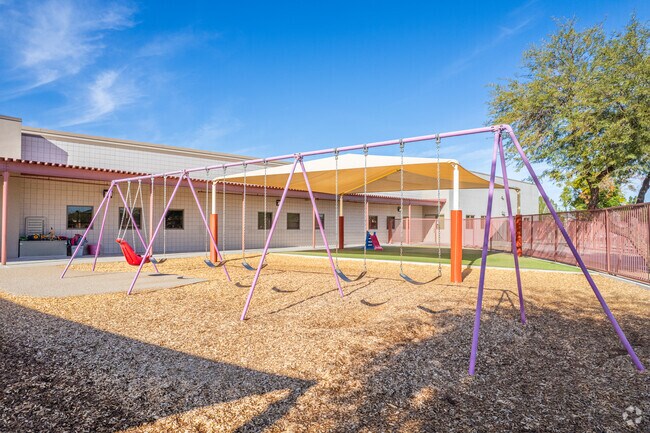Have fun on the swings at Apache Elementary School in Glendale.