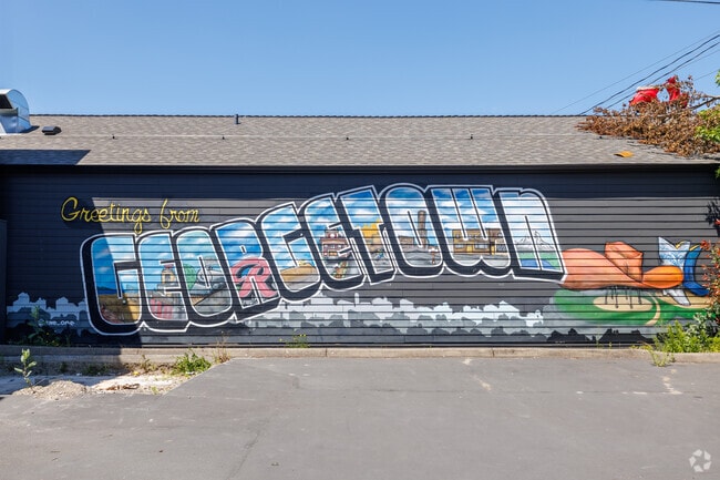 Visitors to Georgetown will see many art murals giving them a big welcome to the neighborhood.