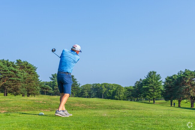 Golfers enjoy playing a round any time of day at the Unicorn Golf Course in Lindenwood.