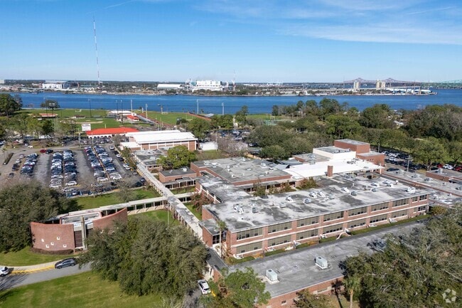 The Bishop Kenny High School seen from above.