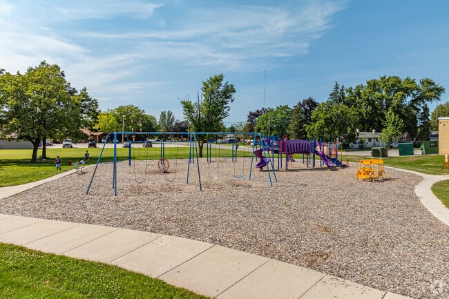 Eisenhower Elementary School offers student a large play area to enjoy in Green Bay, WI.