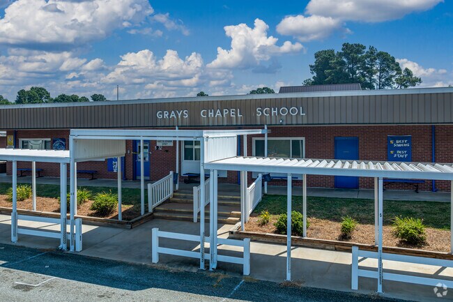 Grays Chapel Elementary School serves just under 500 students.