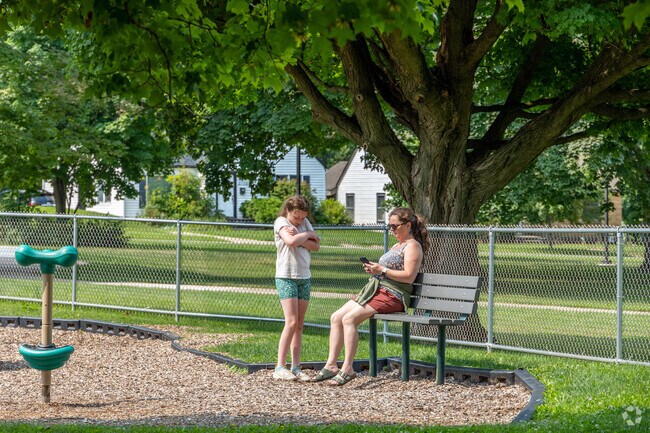 Harmon Park near Hillview offers a newly structured walking path and more.