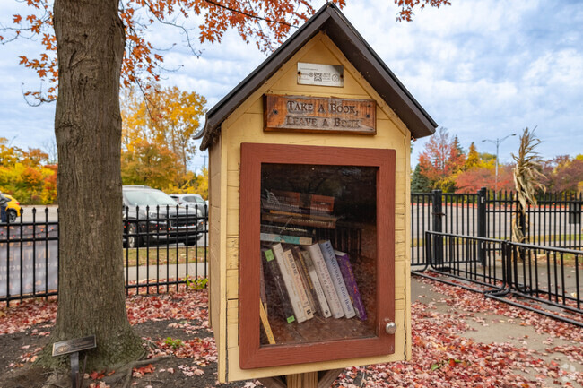 Little free libraries are dotted all around the city of Grosse Pointe Park.