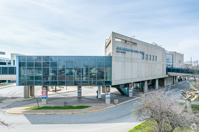 The Adam Benjamin Jr. Metro Center is a multimodal commuter hub.