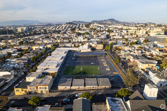 Woodrow Wilson Elementary has a spacious outdoor sports area.