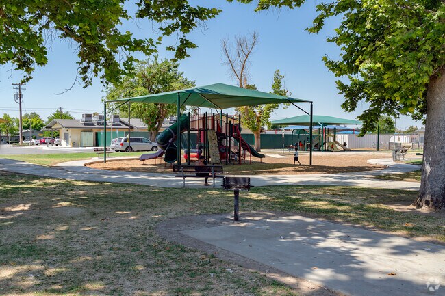 Lamont Park includes a playground for family activities.