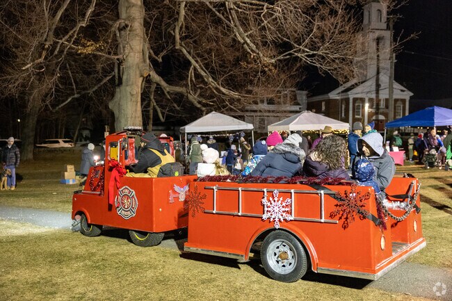 Take a ride on the train at the annual Holiday Festival and Tree Lighting.