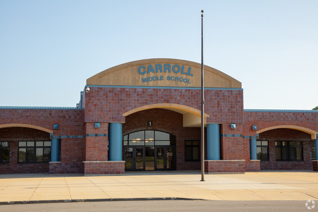 Carroll Middle School building in North Fort Wayne.