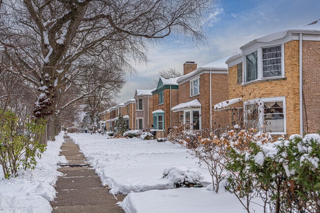 Tree-shaded roads in Crown Park feature tightly packed homes and apartment-style living.