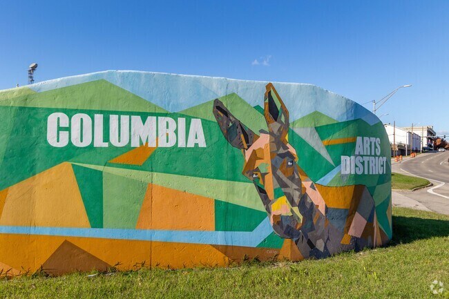 Columbia's Arts District is a few blocks south of the main historic square.