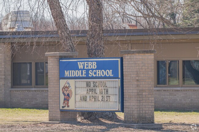 Webb Middle School challenges students by offering an all-encompassing curriculum.