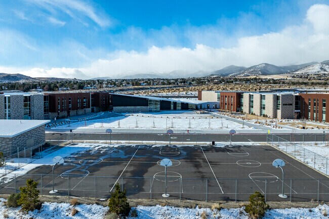 The basketball courts at Marce Herz Middle School.